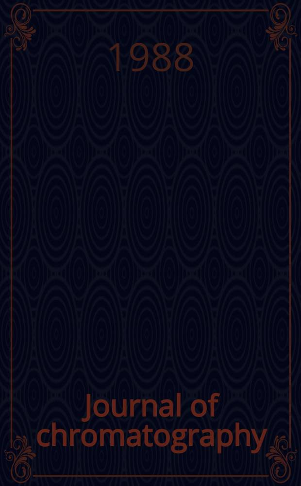 Journal of chromatography : Intern. journal on chromatography, electrophoresis and related methods. Vol.440 : Honour volume on the occasion of the 80th birthday of Edgar Lederer