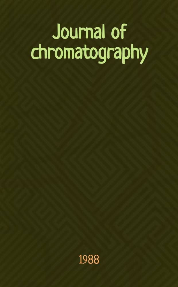Journal of chromatography : Intern. journal on chromatography, electrophoresis and related methods. Vol.443 : International symposium on high-performance liquid chromatography of proteins and peptides (7; 1987; Washington)