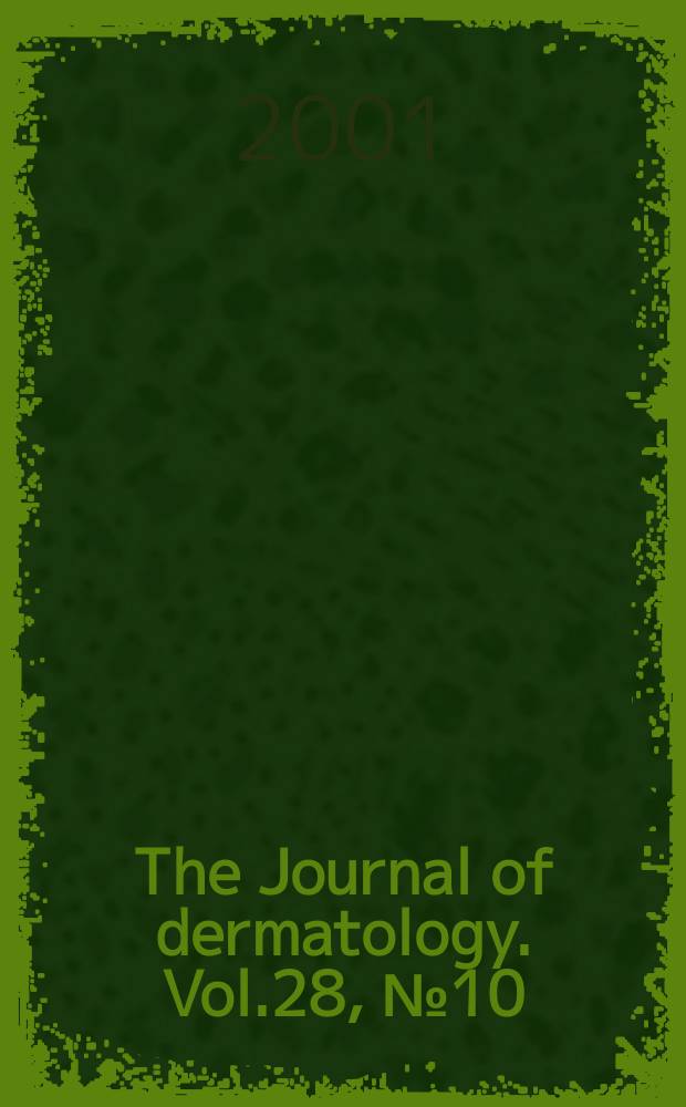 The Journal of dermatology. Vol.28, №10