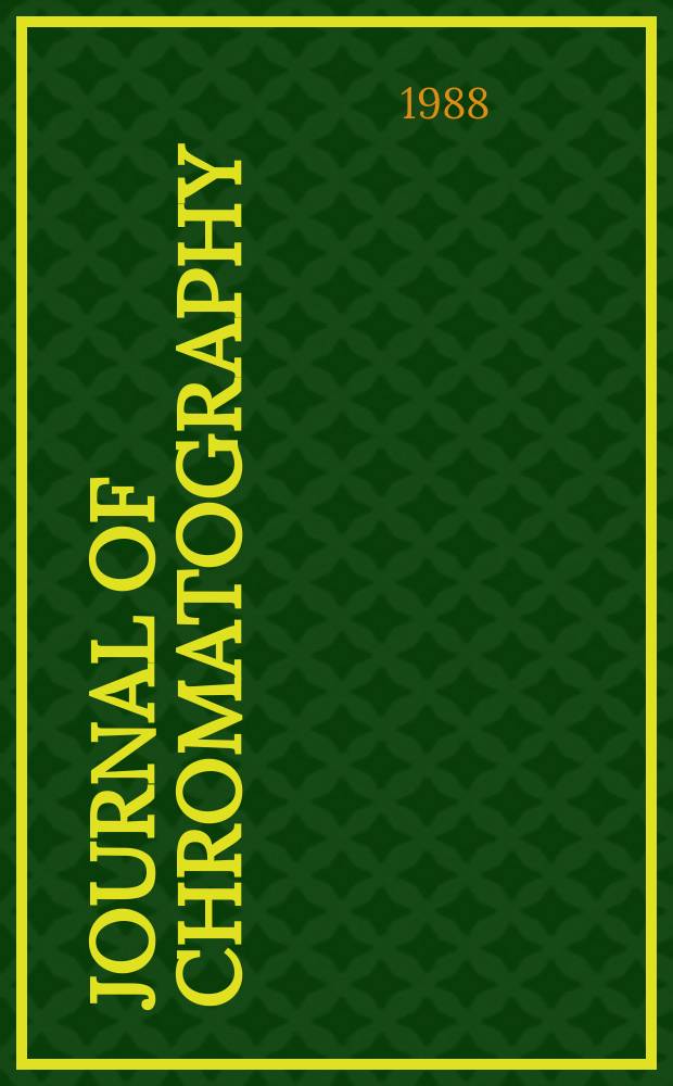 Journal of chromatography : Intern. journal on chromatography, electrophoresis and related methods. Vol.452 : Honour volume on the occasion of the 70th birthday of Erich Heftmann