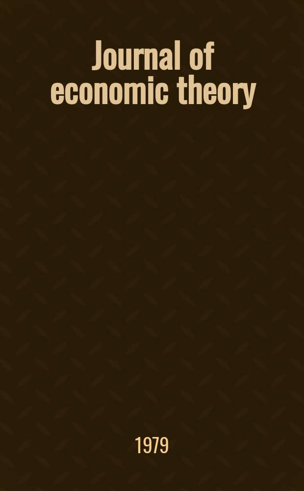 Journal of economic theory