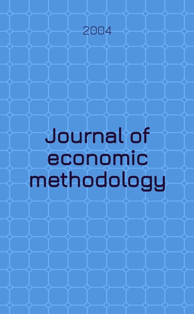 Journal of economic methodology