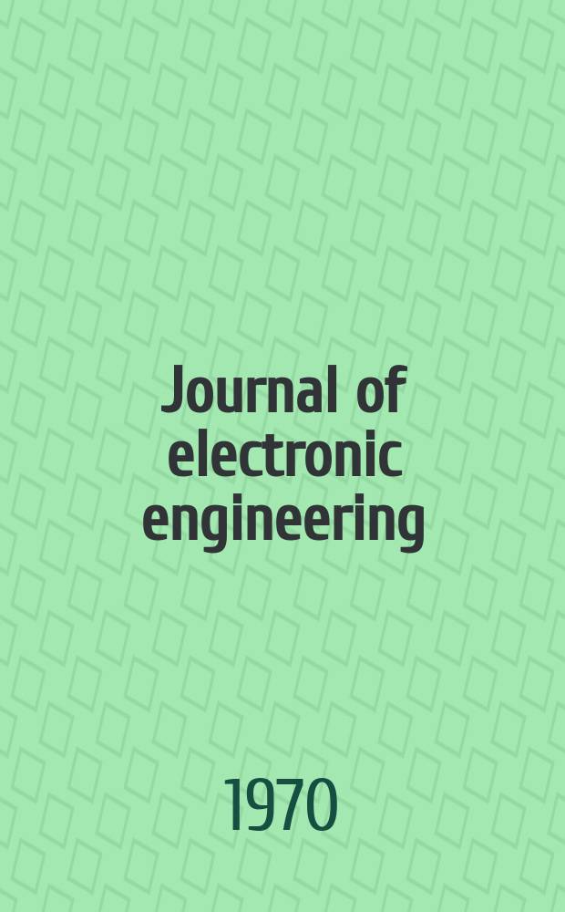 Journal of electronic engineering