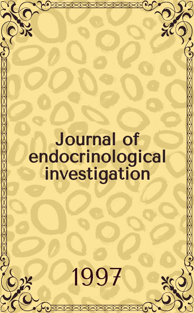 Journal of endocrinological investigation : Offic. soc. of endocrinology. Vol.20, №5