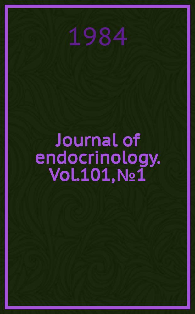 Journal of endocrinology. Vol.101, №1