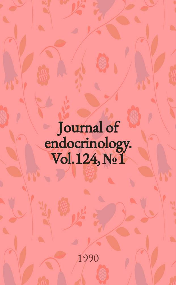Journal of endocrinology. Vol.124, №1