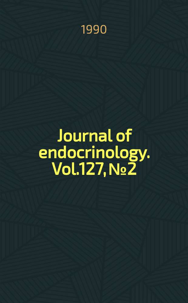 Journal of endocrinology. Vol.127, №2