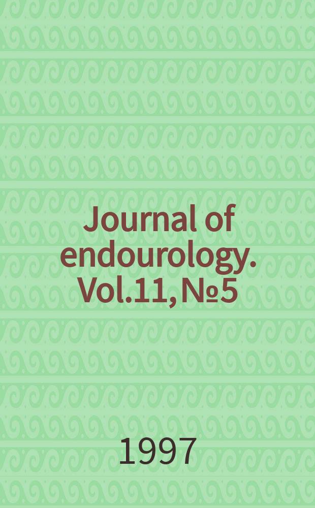 Journal of endourology. Vol.11, №5