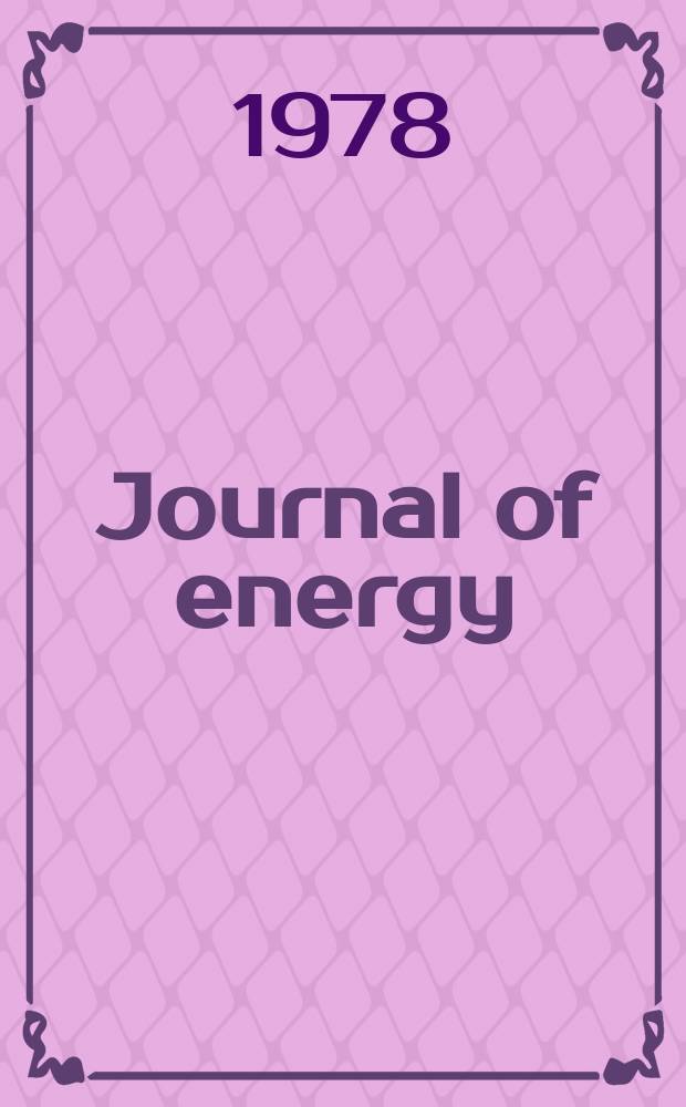 Journal of energy