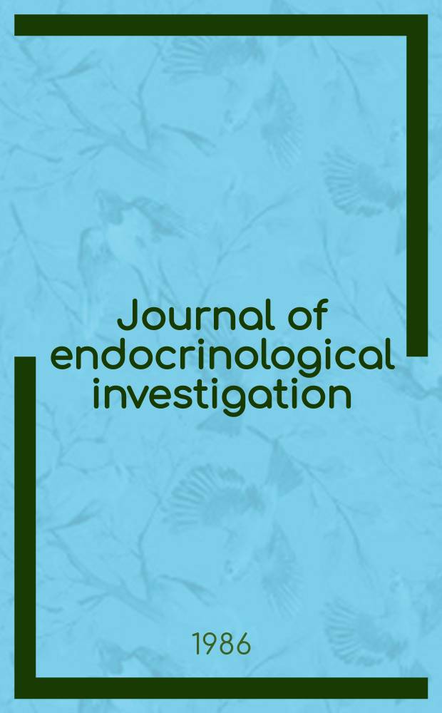 Journal of endocrinological investigation : Offic. soc. of endocrinology. Vol.9, №2