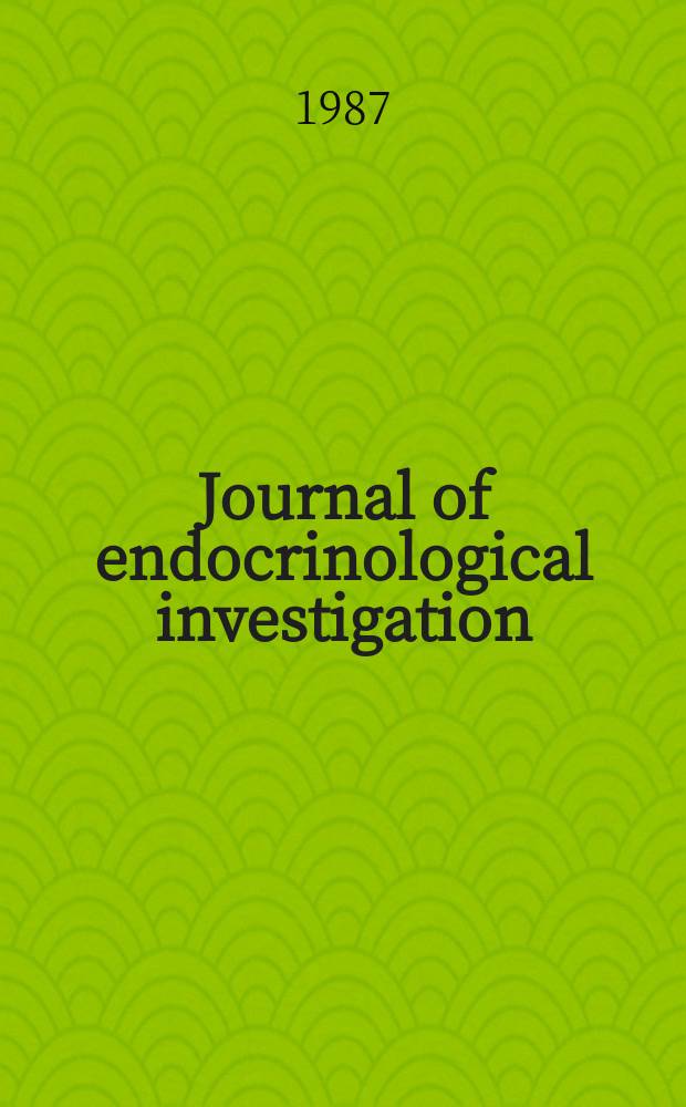 Journal of endocrinological investigation : Offic. soc. of endocrinology. Vol.10, №1