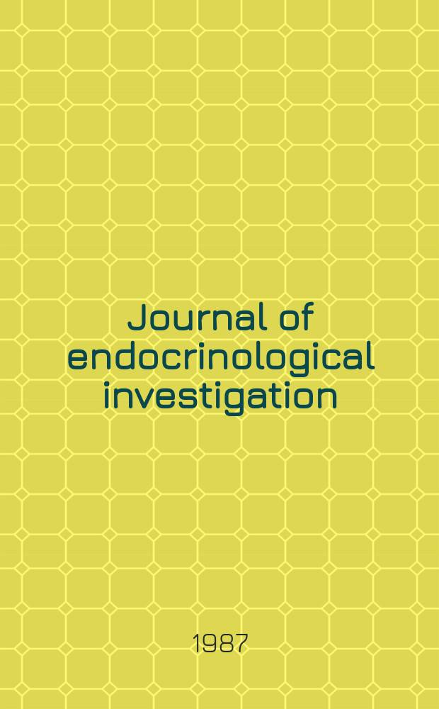 Journal of endocrinological investigation : Offic. soc. of endocrinology. Vol.10, №3