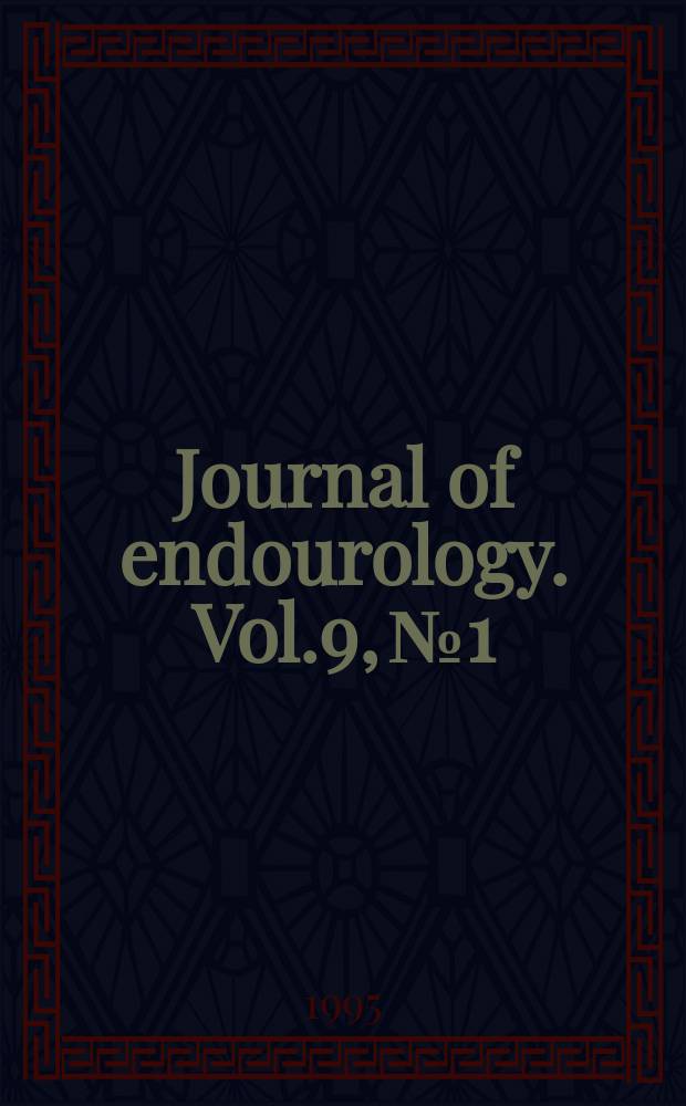 Journal of endourology. Vol.9, №1
