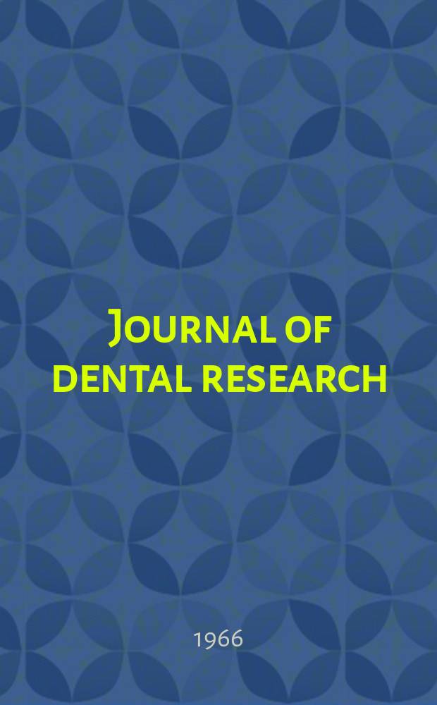 Journal of dental research : Off. publ. of the Intern. ass. for dental research. Vol.45, №5(P.1) : Impact of research on dental education