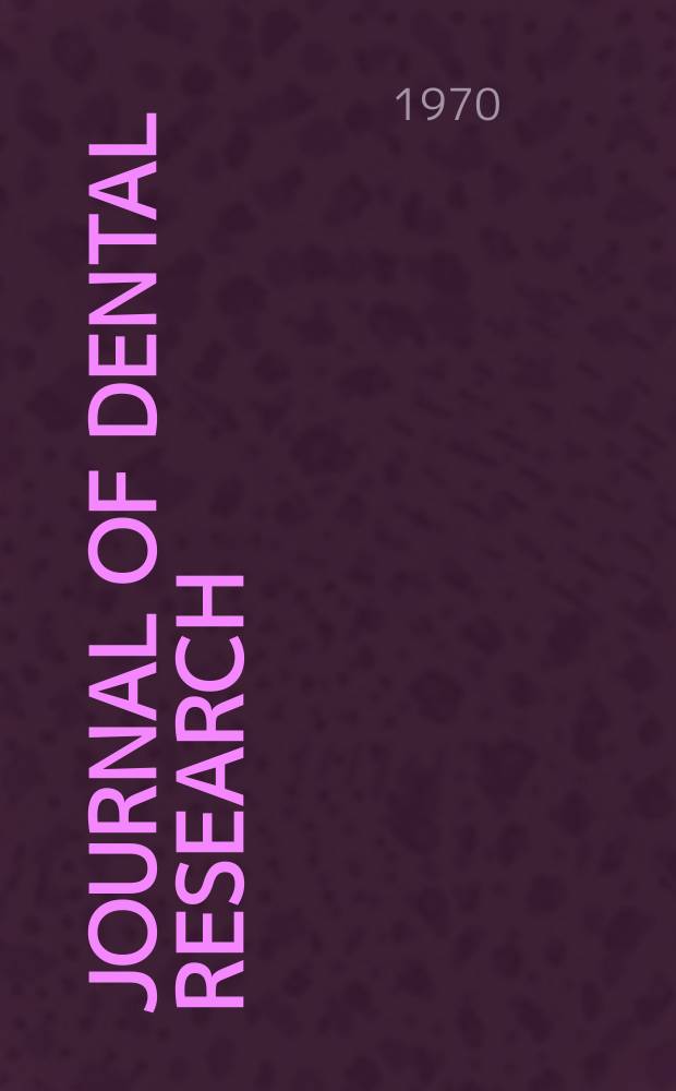 Journal of dental research : Off. publ. of the Intern. ass. for dental research. Vol.49, №6(P.1) : Role on human foodstuffs in caries: proceedings of a workshop conference, Eastman dental center, Rochester (N.Y.), USA March 12-14, 1970