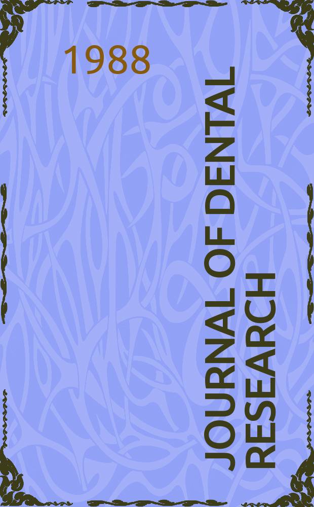 Journal of dental research : Off. publ. of the Intern. ass. for dental research. Vol.67, №12