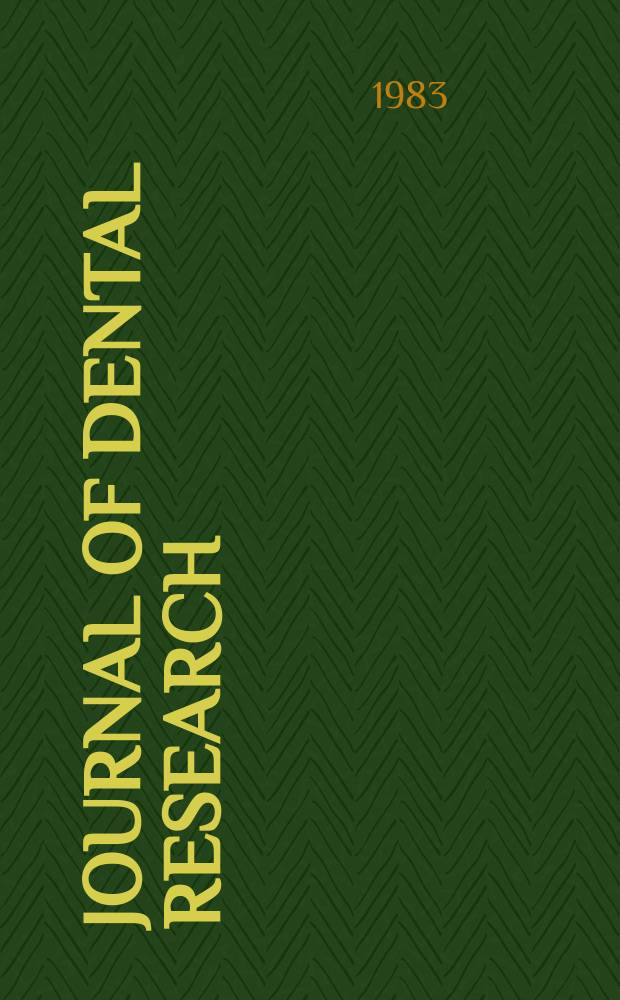 Journal of dental research : Off. publ. of the Intern. ass. for dental research. Vol.62, №5