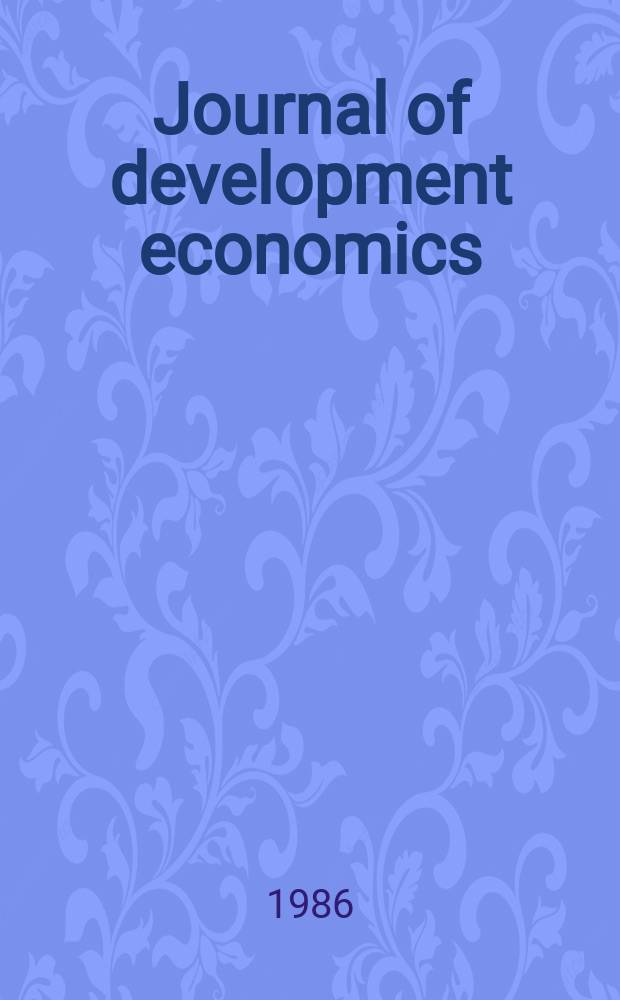 Journal of development economics
