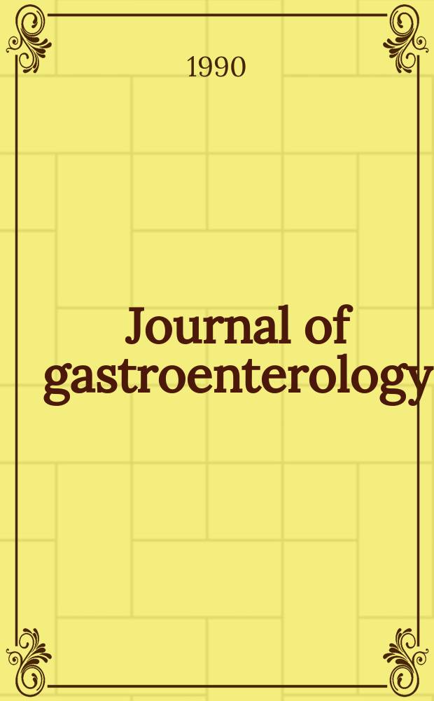 Journal of gastroenterology : Off. publ. of the Jap. soc. of gastroenterology. Vol.25, №2