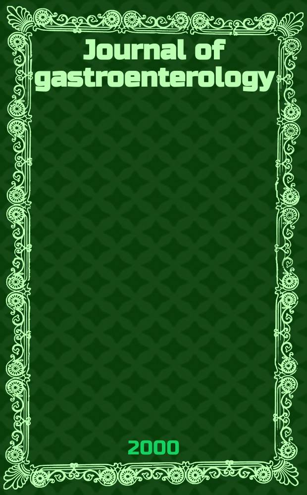 Journal of gastroenterology : Off. publ. of the Jap. soc. of gastroenterology. Vol.35, №3