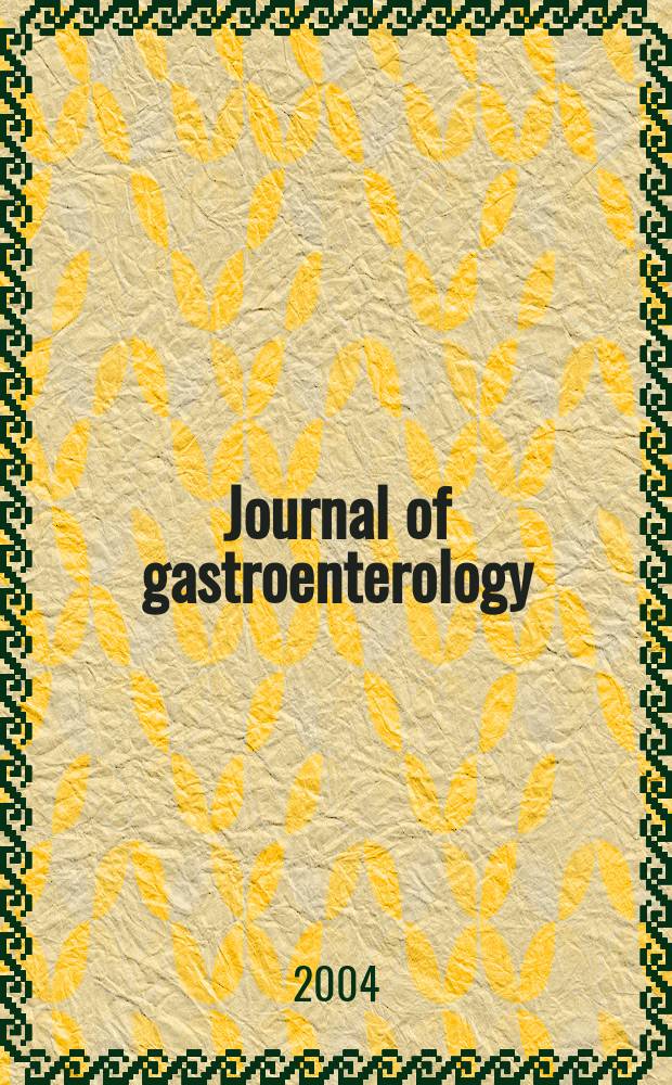 Journal of gastroenterology : Off. publ. of the Jap. soc. of gastroenterology. Vol.39, №1