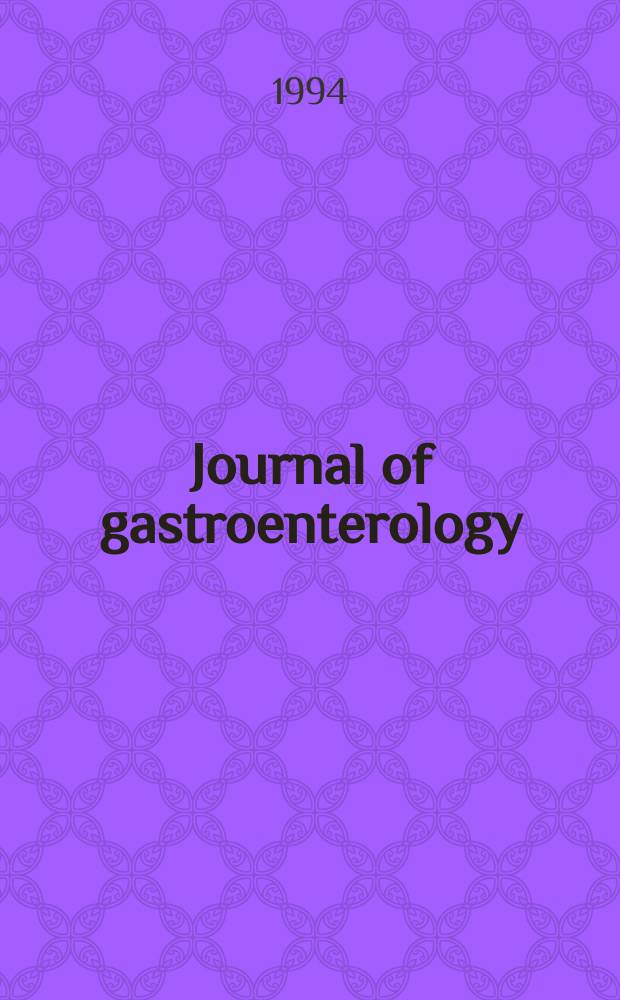 Journal of gastroenterology : Off. publ. of the Jap. soc. of gastroenterology. Vol.29, №3