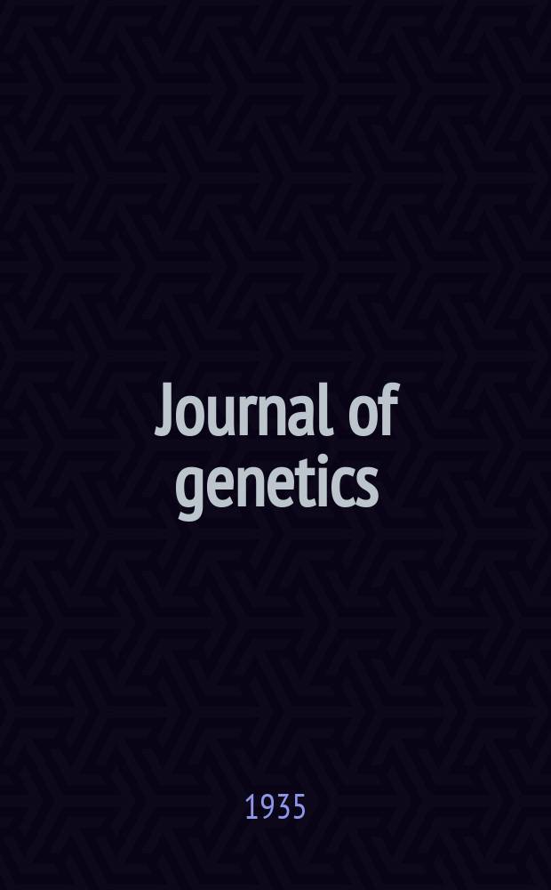 Journal of genetics