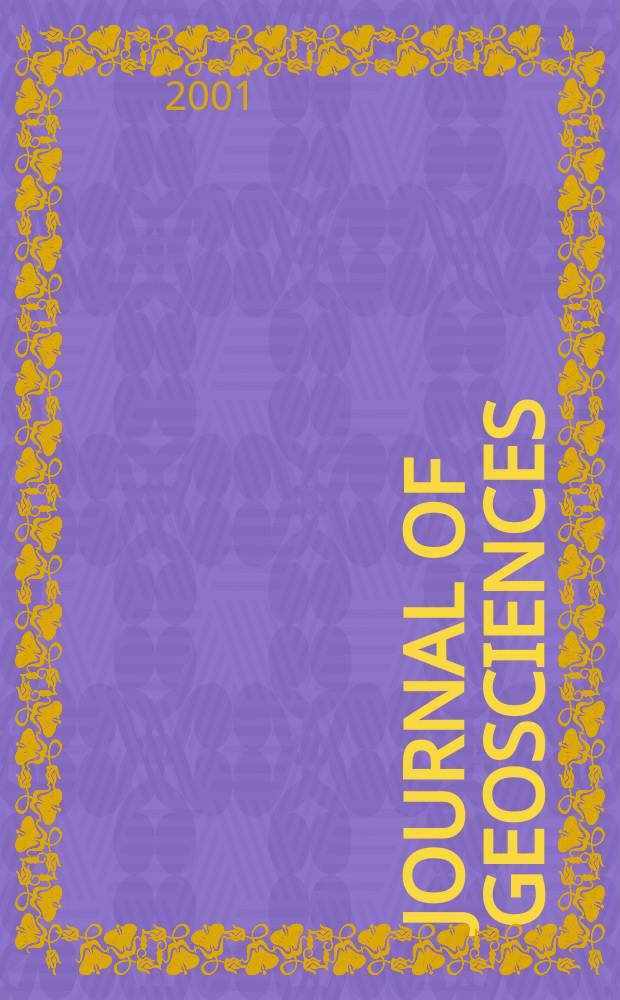 Journal of geosciences : Continuation of "Journal of the Inst. of polytechnics, Osaca city univ. Ser.G: Geoscience". Vol.44