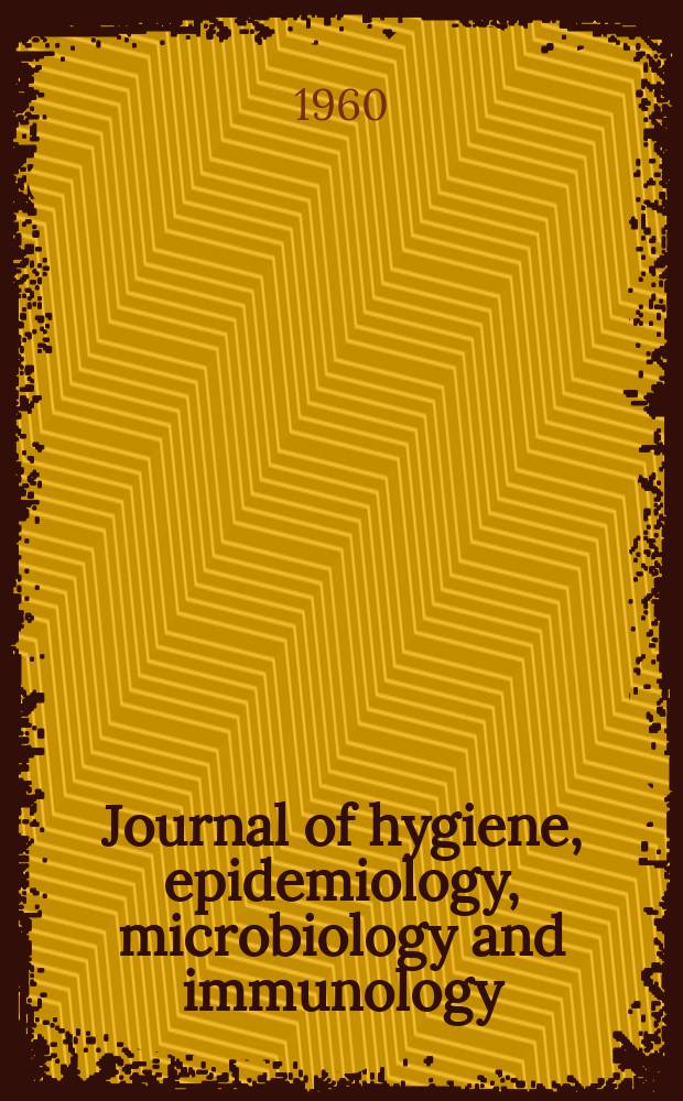 Journal of hygiene, epidemiology, microbiology and immunology