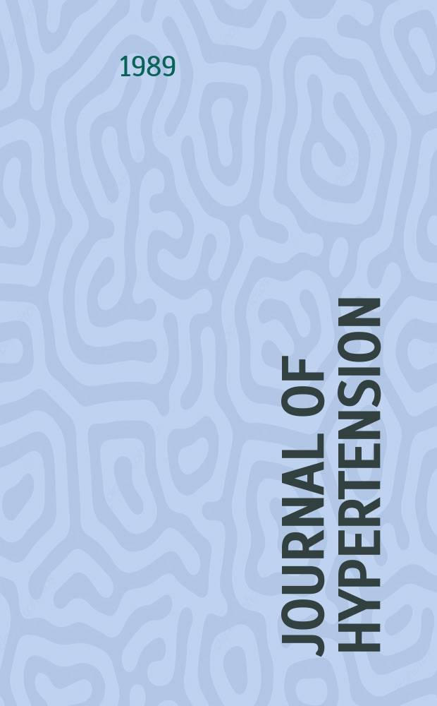 Journal of hypertension : Offic. j. of the intern. soc. of hypertension. Vol.7, №6