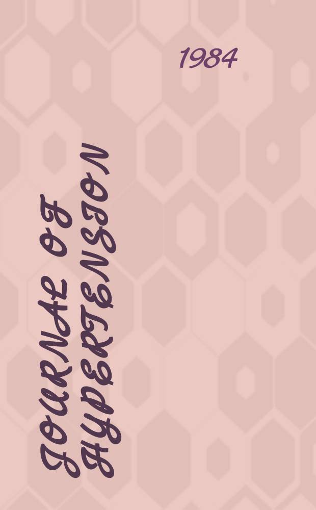 Journal of hypertension : Offic. j. of the intern. soc. of hypertension