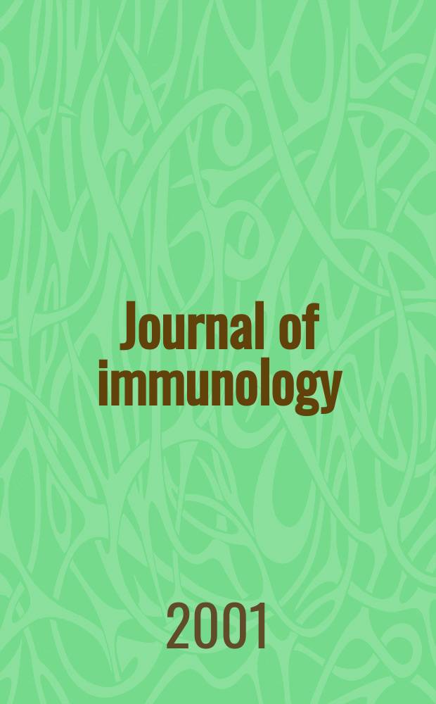 Journal of immunology : Publ. monthly by the American association of immunologists. Vol.167, №3