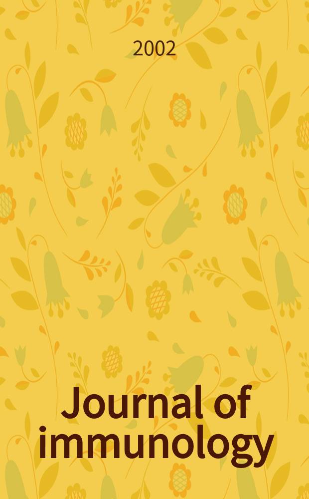 Journal of immunology : Publ. monthly by the American association of immunologists. Vol.169, №9