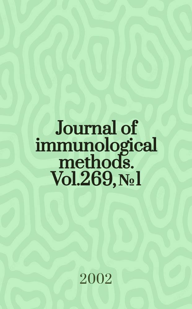 Journal of immunological methods. Vol.269, №1/2 : Catalytic antibodies
