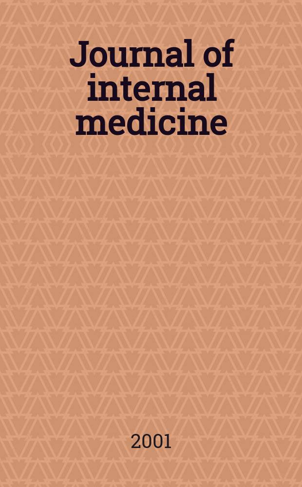 Journal of internal medicine : Formerly Acta medica Scandinavica. Vol.249, №3