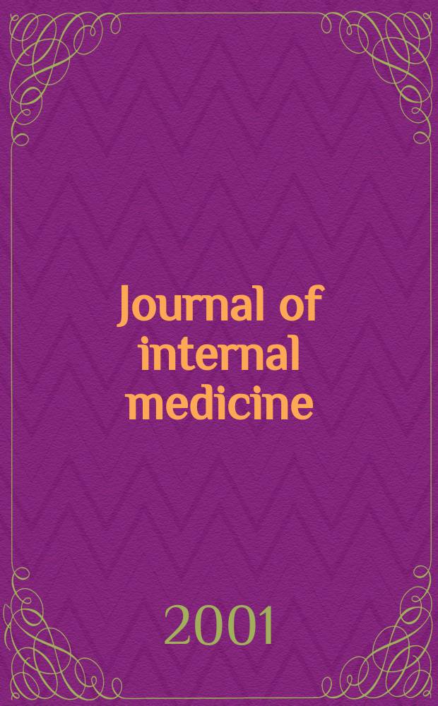 Journal of internal medicine : Formerly Acta medica Scandinavica. Vol.250, №5