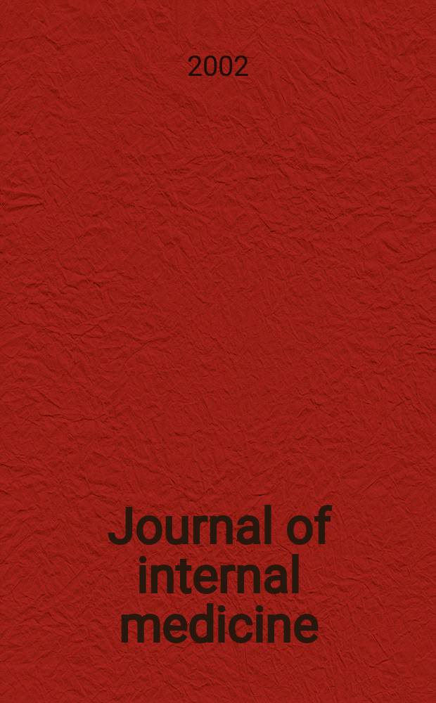 Journal of internal medicine : Formerly Acta medica Scandinavica. Vol.251, №3