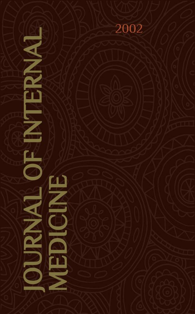 Journal of internal medicine : Formerly Acta medica Scandinavica. Vol.252, №6