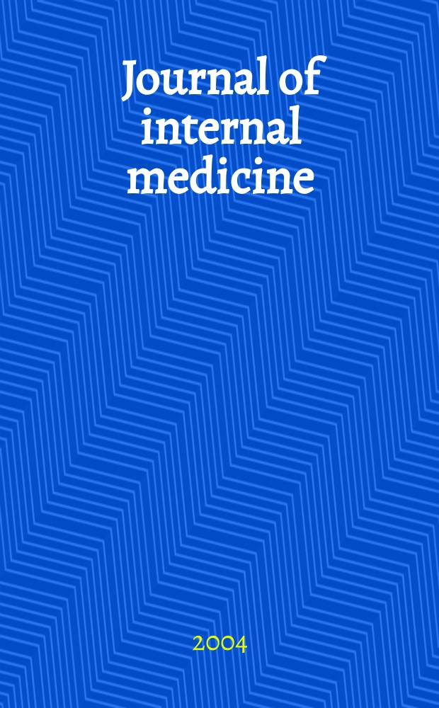 Journal of internal medicine : Formerly Acta medica Scandinavica. Vol.255, №2