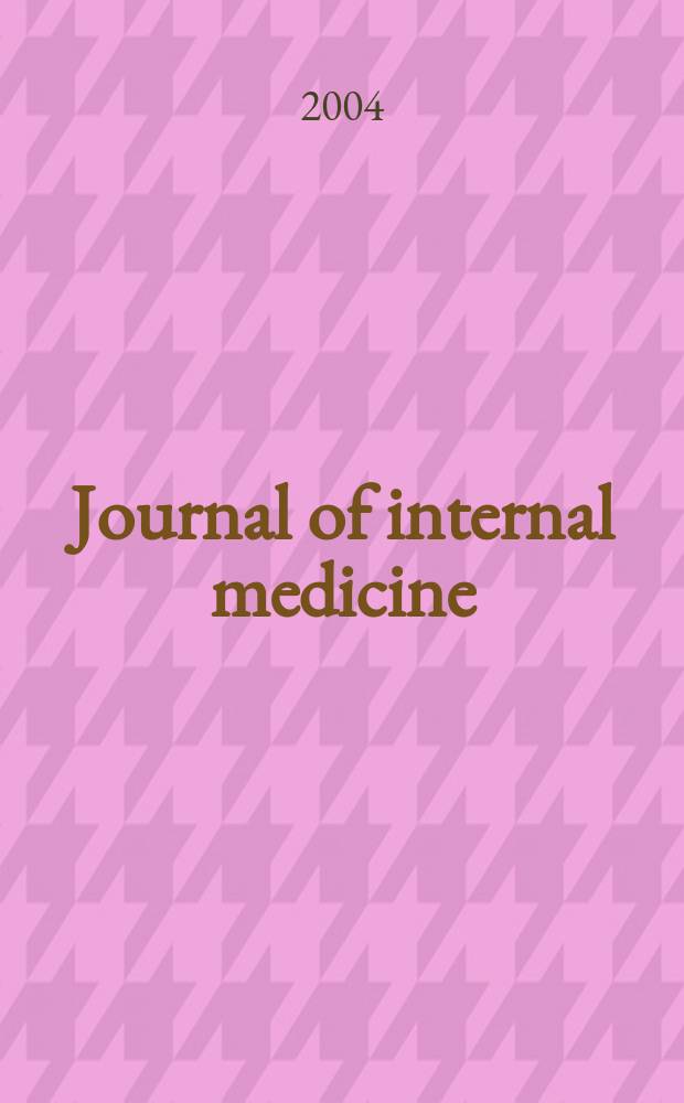 Journal of internal medicine : Formerly Acta medica Scandinavica. Vol.255, №4