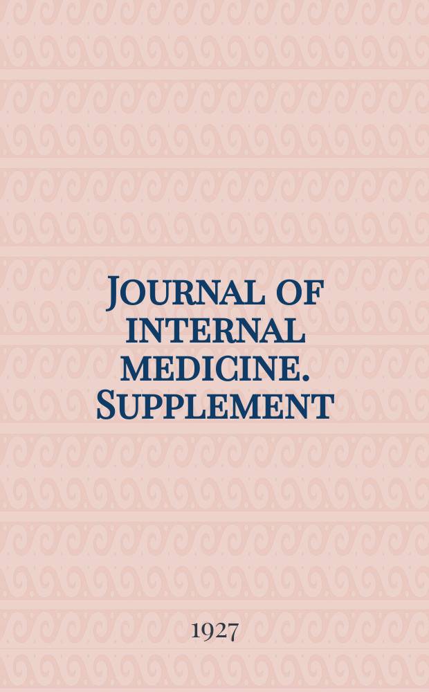 Journal of internal medicine. Supplement : Formerly: Acta medica Scandinavica. 20 : Étude sur les bactéries intestinales iodophiles et speźialement sur les clostridies iodophiles
