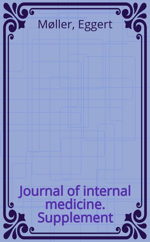 Journal of internal medicine. Supplement : Formerly: Acta medica Scandinavica. 21 : Clinical Investigations into the basal metabolism in diseases of the thyroid gland