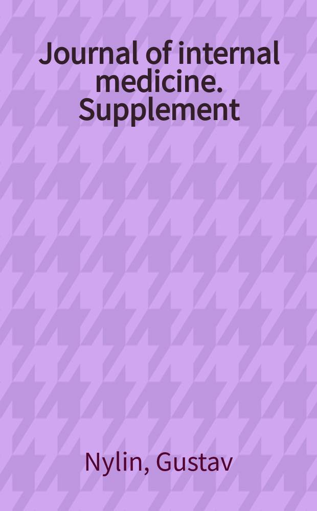 Journal of internal medicine. Supplement : Formerly: Acta medica Scandinavica. 52 : Clinical tests of the funtion of the heart