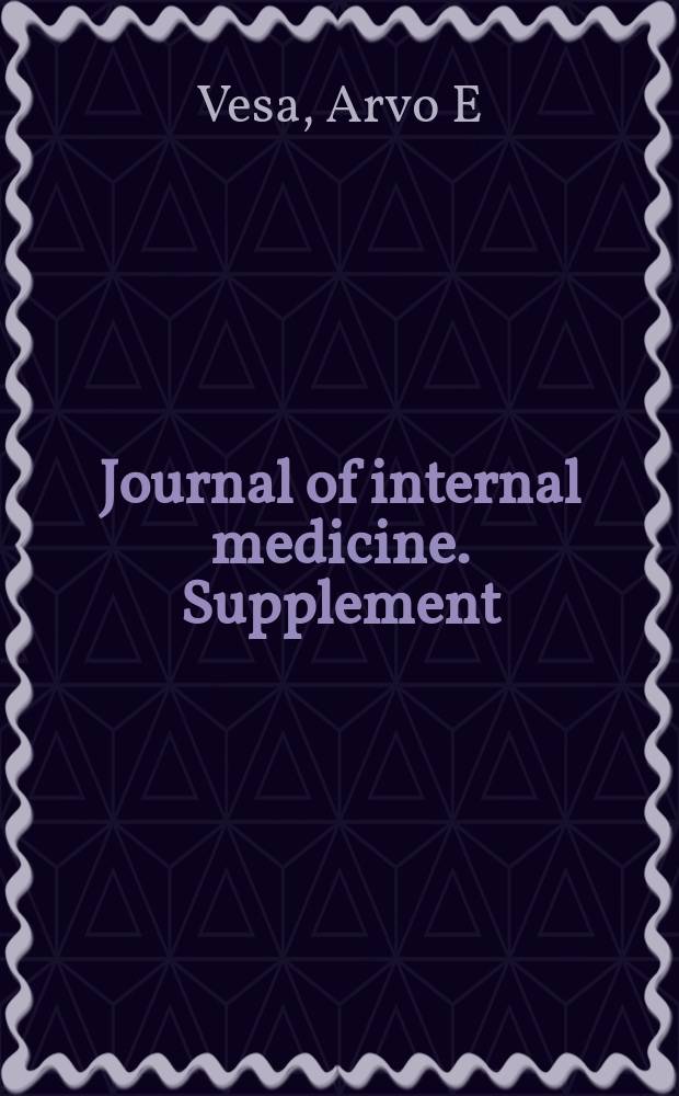 Journal of internal medicine. Supplement : Formerly: Acta medica Scandinavica. 57 : Studien über Diabetes mellitus unter Anwendung von zweistündlichen bei Tag und Nacht entnommenen Blutzucker- und Harnproben