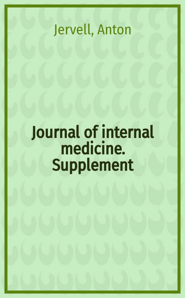 Journal of internal medicine. Supplement : Formerly: Acta medica Scandinavica. 68 : Elektrokardiographische Befunde bei Herzinfarkt