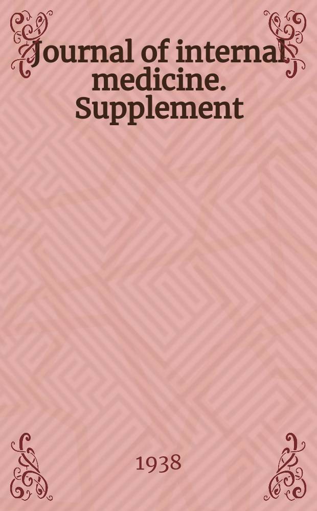 Journal of internal medicine. Supplement : Formerly: Acta medica Scandinavica. Suppl.87 : L'aéroionisation comme facteur physiologique, prophylactique et thérapeutique, et comme un nouvel élément sanitaire-hygiénique de l'air conditionné