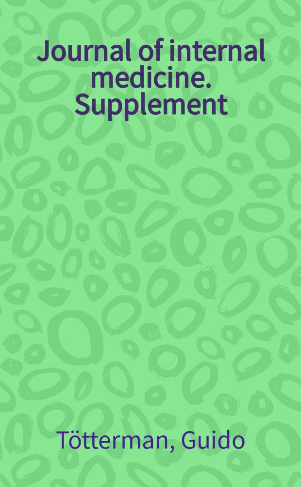 Journal of internal medicine. Supplement : Formerly: Acta medica Scandinavica. Suppl.104 : Über Sternalmark und Blut bei Wurmträgern (Bothriocephalus latus, Taenia mediocanellata)