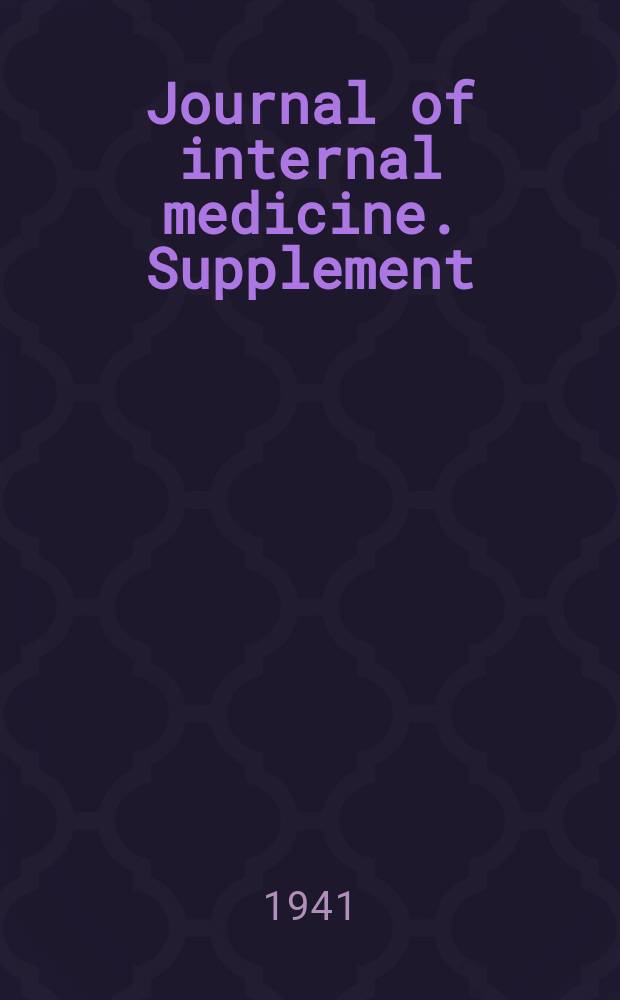 Journal of internal medicine. Supplement : Formerly: Acta medica Scandinavica. Suppl.121 : Hypoparathyroidism in Denmark