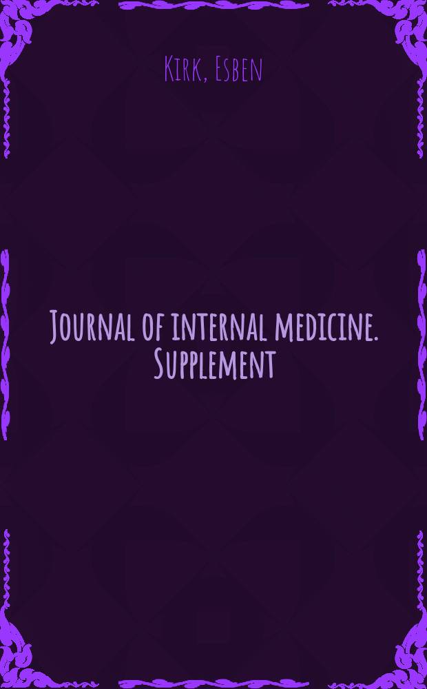 Journal of internal medicine. Supplement : Formerly: Acta medica Scandinavica. Suppl.183 : Acidosis