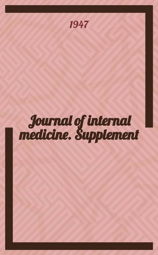 Journal of internal medicine. Supplement : Formerly: Acta medica Scandinavica. Suppl.200 : Studies on the formation of cellular substances during blood cell production